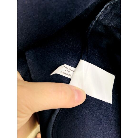 J. Crew Leighton Blazer Jacket Double Faced Wool Size 8 Navy BJ930 Academia Prep - Picture 4 of 4